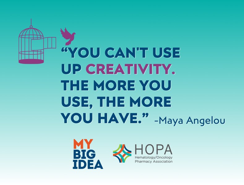 Maya Angelou quote on creativity never running out
