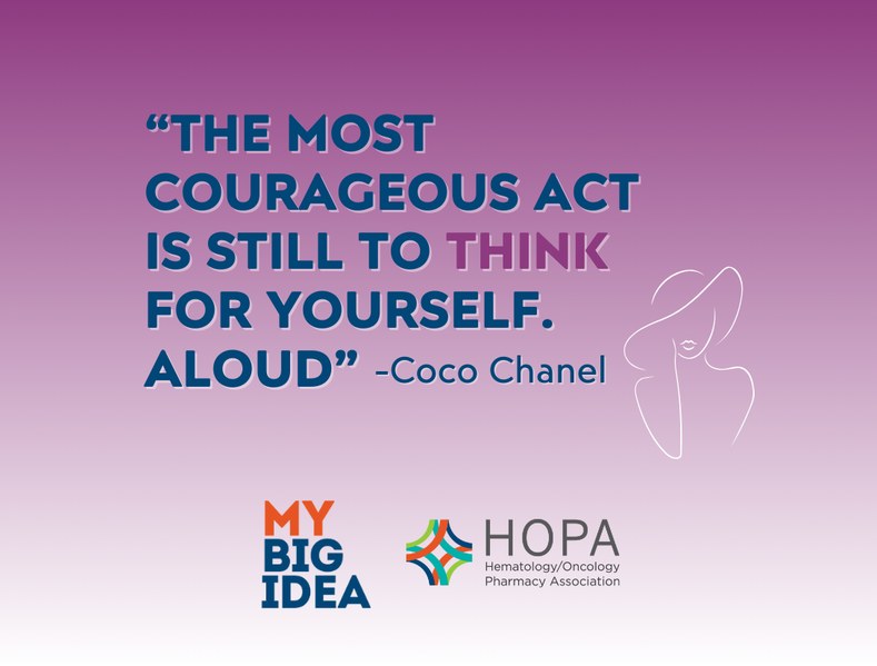 Coco Chanel quote about courageous acts